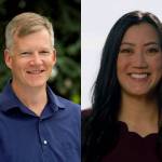 Dave Paul, left, and Karen Lesetmoe.