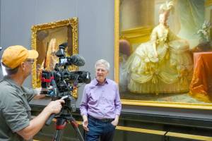Rick Steves and Marie Antoinette in Court Dress by Ã‰lisabeth Louise VigÃ©e Le Brun at the Kunsthistorisches Museum in Vienna.
