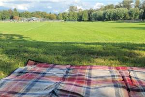 Caption: Skykomish River Park in Monroe is a welcoming location for middle school cross country runners from across Snohomish County.