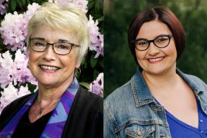 Carolyn Eslick, left, and Jessica Wadhams.