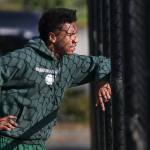 Russell Anderson, senior, outside intra squad matches at Edmonds-Woodway High School in Edmonds, Washington on October 13, 2022. (Kevin Clark / The Herald)