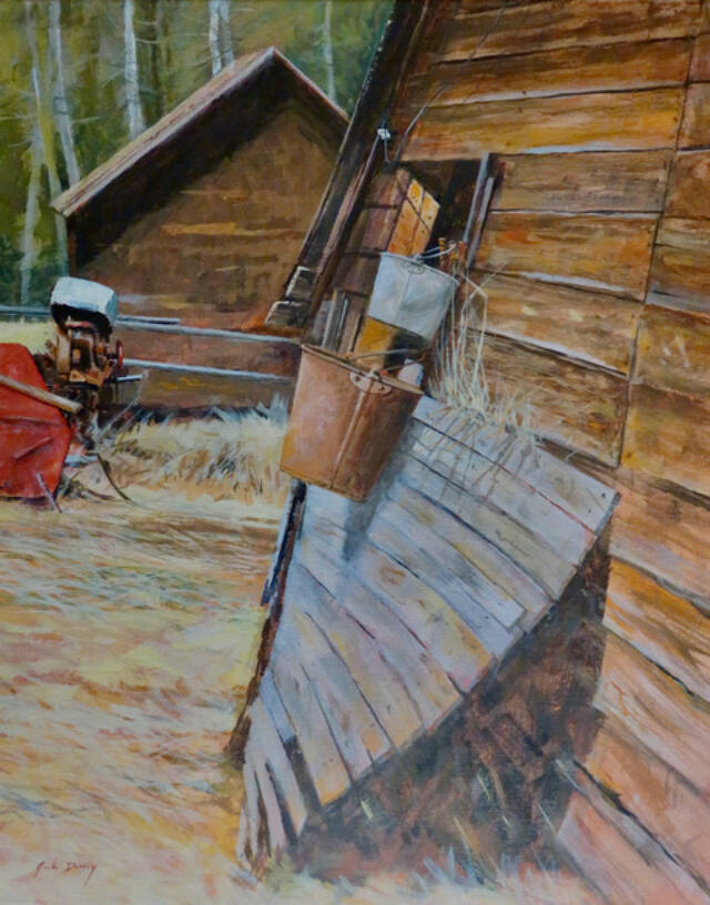 Camano Island artist Jack Dorseys acrylic-on-board painting Burnt Red has been accepted in the National Watercolor Societys 82nd International Open Exhibition. Dorseys work is one of 75 to be featured, out of more than 650 paintings from around the world.