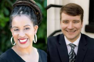 April Berg, left, and Ryne Rohla.