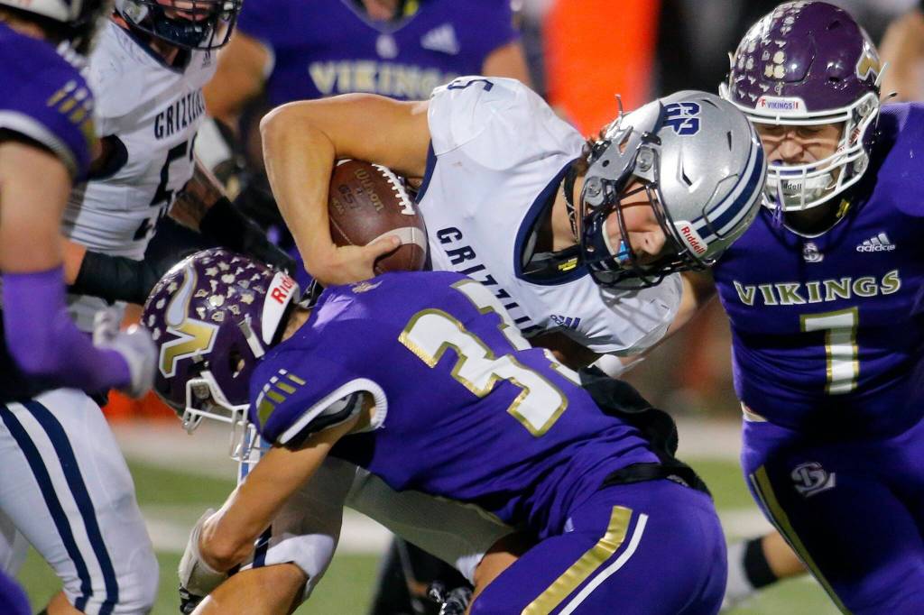 After the crushing blowout loss to Lake Stevens, the Grizzlies look to rebound in the postseason. (Ryan Berry / The Herald)