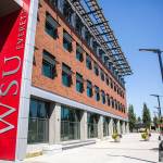 The Washington State University Everett campus on July 25, 2018 in Everett. (Olivia Vanni / The Herald)