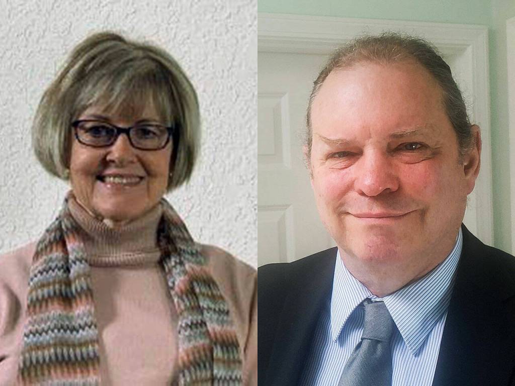 Tanya Olson, left, and Ken Maertens.