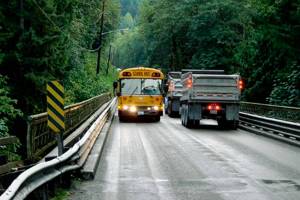 The Granite Falls Bridge on the Mountain Loop Highway. (Snohomish County) 20211120