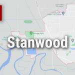 Logo for news use featuring the municipality of Stanwood in Snohomish County, Washington. 220118