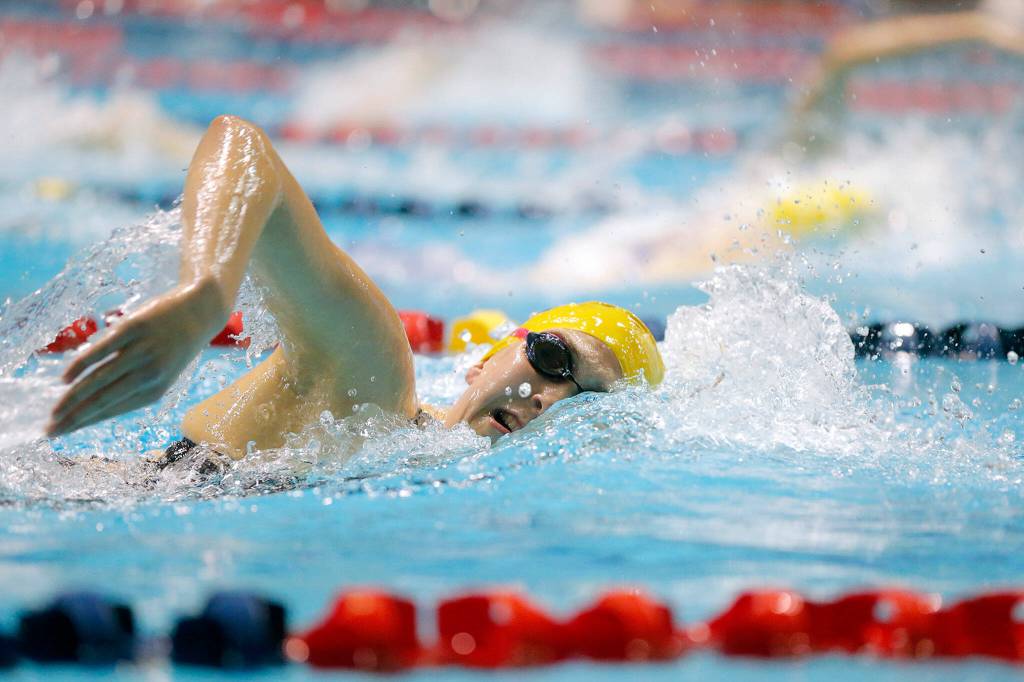 Everett senior Summer Dean capped her prep career with a pair of state medals. (Ryan Berry / The Herald)
