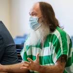 Mark Downey speaks at his sentencing at the Snohomish County Courthouse on Thursday, Nov. 17, 2022 in Everett, Washington. (Olivia Vanni / The Herald)
