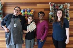 Supportive team leaders are a key part of life at HopeWorks - photo curtesy of HopeWorks