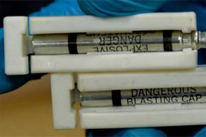 Detonators seized from Jeffrey Carlton's vehicle in Everett in May. (U.S. Attorney's Office)