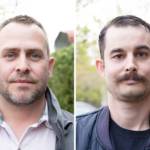 David Peterson, right, and Evan Merritt. (Jacqueline Allison / The Daily Herald)