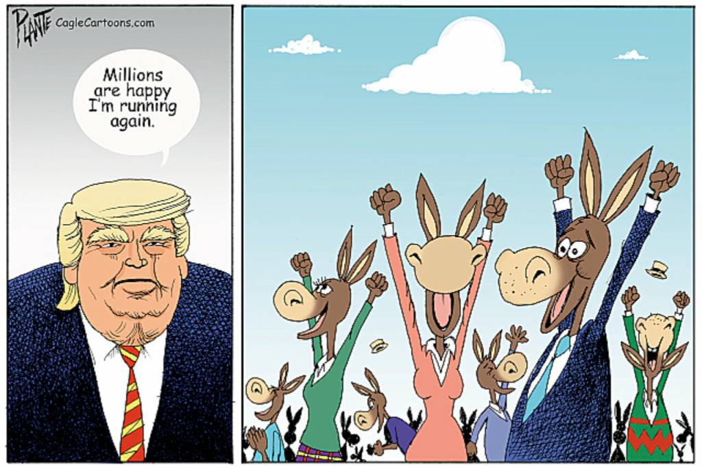 Trump Again?, Ex-President Donald J. Trump, GOP, RNC Republican party, Democratic Party, DNC, Election 2024, Presidential race, 3-time loser