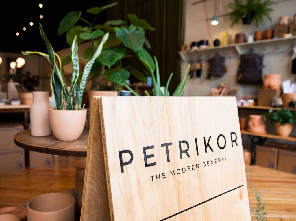 Pots and plants available at Petrikor on Sept. 15, in Everett. (Olivia Vanni / The Herald)