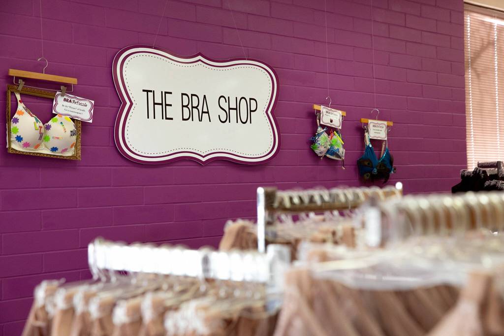 The Bra Shop, which is one of many different aspects of Citrine Health, is seen on Nov. 9, in Everett. (Ryan Berry / The Herald)