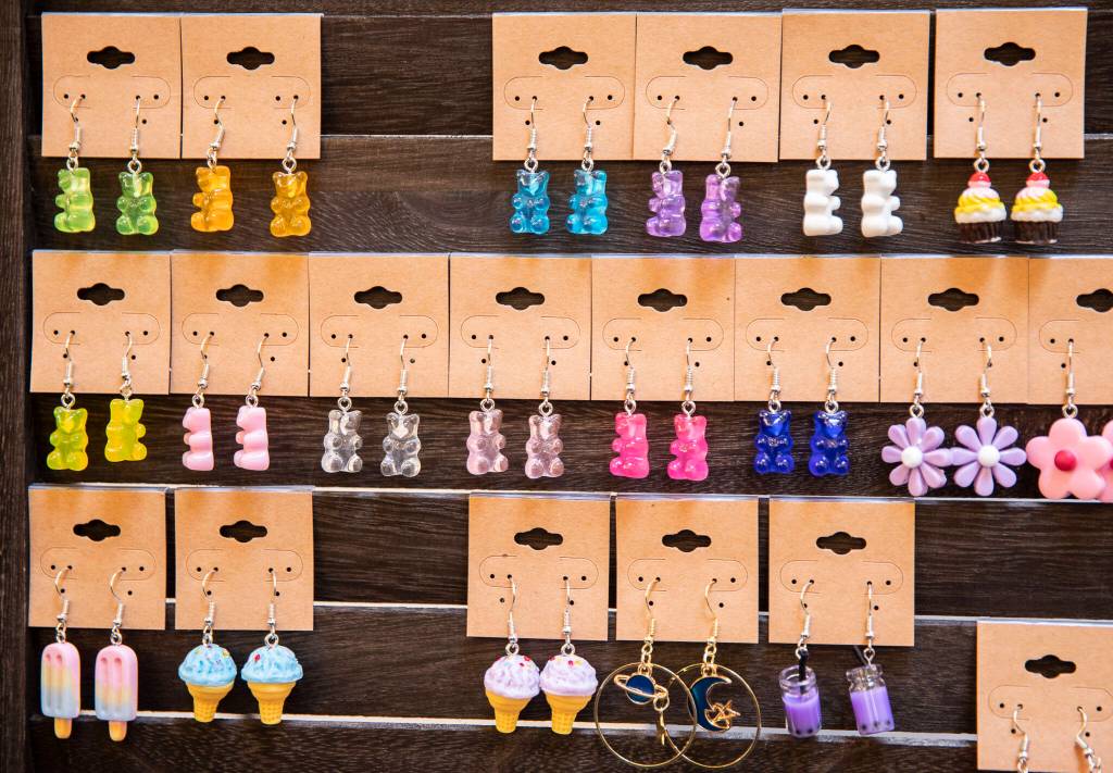 Jewelry available inside Cassandras Closet on Nov. 23, in Everett. (Olivia Vanni / The Herald)