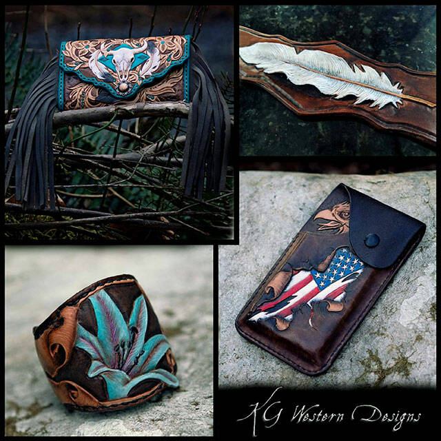 Karen Goodwin turns leather into fashion statements. (Photo provided)