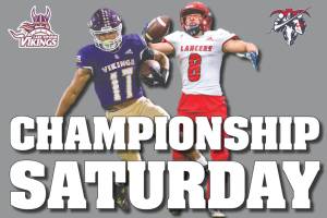 Left: Lake Stevens running back Jayden Limar (Olivia Vanni/The Herald). Right: Kennedy Catholic wide receiver Mason Hayes (Pete Caster/The News Tribune).