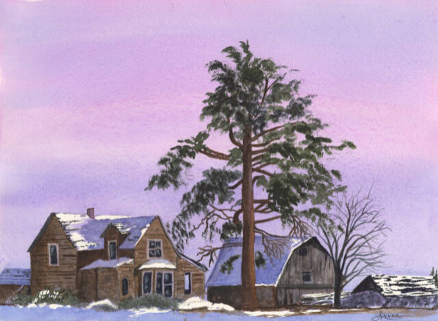 Old Andersons Place, by Lynnea Mattson, one of the featured artists in December at Gallery North in Edmonds.