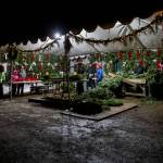 The Montano and Rodriguez families work together to assemble wreaths on Dec. 5, in Monroe. (Olivia Vanni / The Herald)