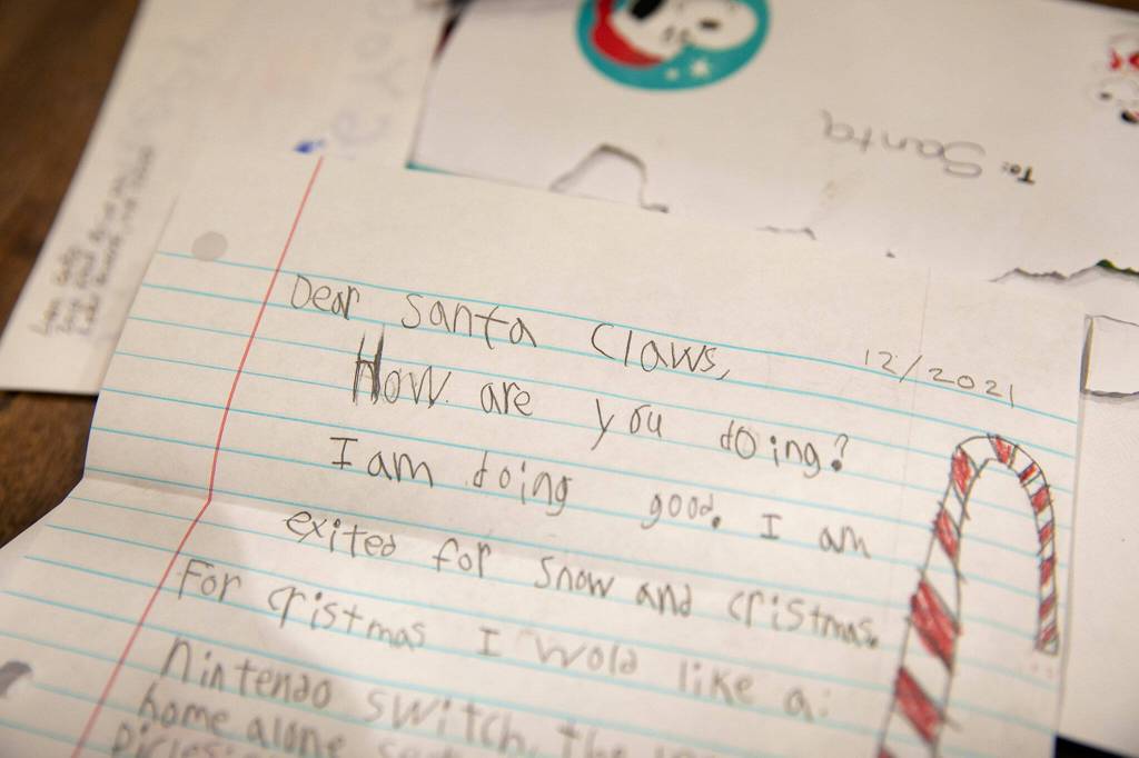 An old letter from 2021 sits on the table at Living Aloha Farm. (Ryan Berry / The Herald)
