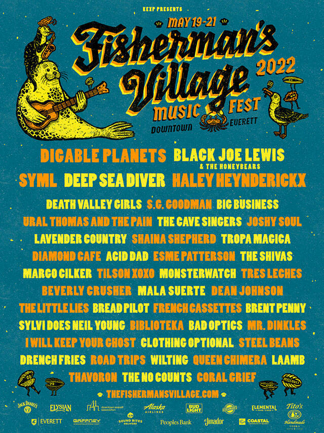 The poster for the Fishermans Village Music Festival in Everett May 19-21. (Fishermans Village Music Festival)