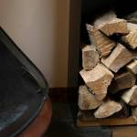 Firewood is stored all over at Canyon Creek Cabins on Sep. 23, in Granite Falls. (Ryan Berry / The Herald)