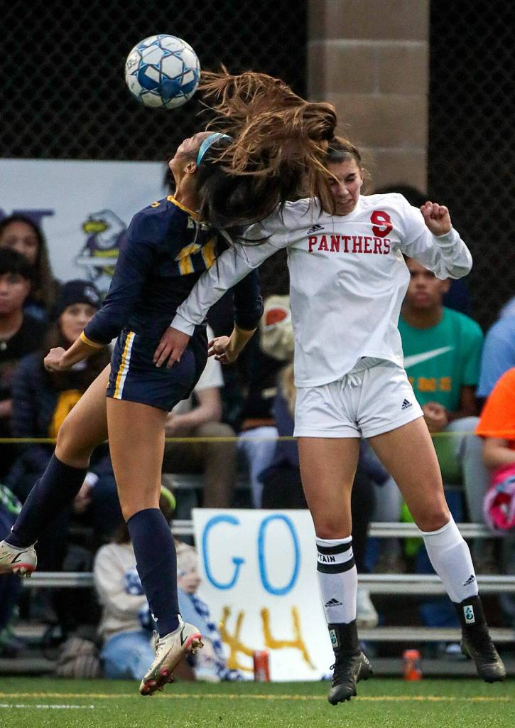 Snohomish defender Jenna Edelbrock (Kevin Clark / The Herald)