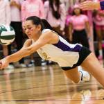 Lake Stevens outside hitter Bella Christensen (Olivia Vanni / The Herald)