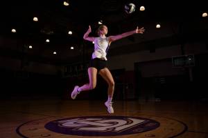 Lake Stevens senior outside hitter Bella Christensen is The Herald’s Volleyball Player of the Year. (Olivia Vanni / The Herald)