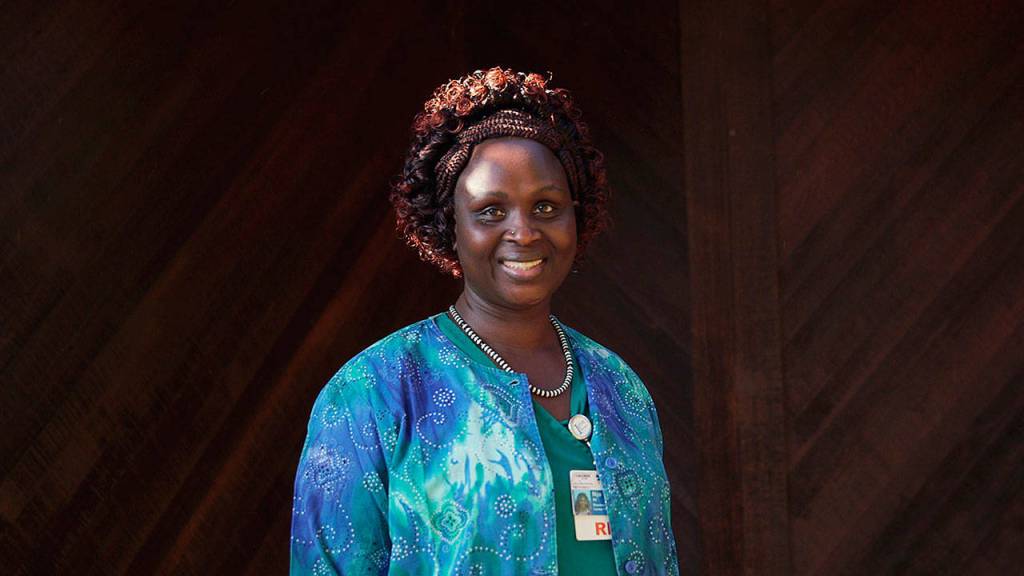 Family CPR Award: Nya Palek, saved teenage son who suffered heart condition. (American Red Cross)