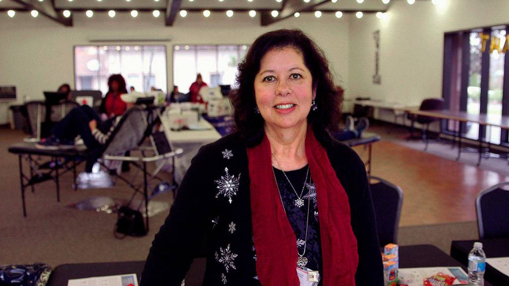 Commitment to Community Award: Jayne Gracom, blood drive coordinator. (American Red Cross)