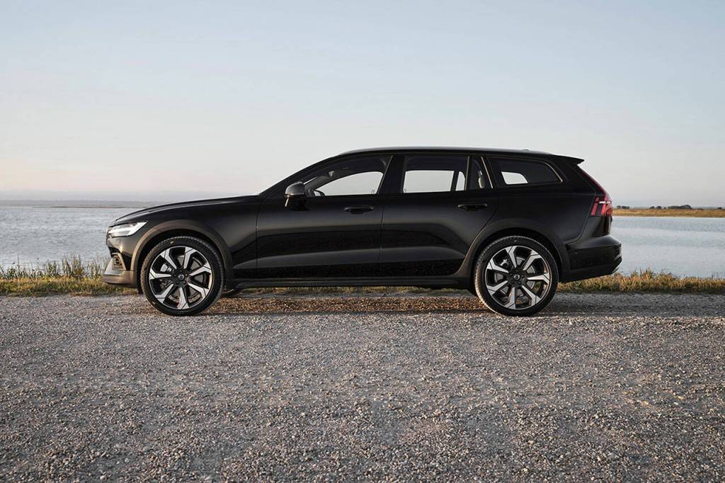 The five-passenger Volvo V60 Cross Country wagon has a raised suspension and all-wheel drive. (Volvo)