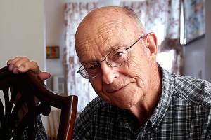 Home in Everett with Ed and Betty Morrow, April 19, 2016.
(Dan Bates / The Herald)