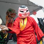 A big head Buddha turns to the crowd Saturday during a celebration of the Lunar New Year in downtown Edmonds. (Ryan Berry / The Herald)