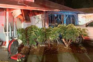 Five people, including three children, were displaced but unharmed after a house fire Saturday night in the 5200 block of 172nd Street SW in Lynnwood. (South County Fire)