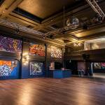 Inside one of the event spaces with a full bar and stage inside King Hall on Tuesday, Jan. 17, 2023 in Everett, Washington. (Olivia Vanni / The Herald)