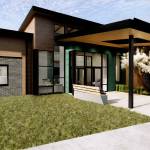 A drawing shows the proposed 32-bed mental health treatment center north of Stanwood. (Washington State Health Care Authority)