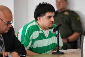 Ismael Cruz-Sanchez speaks at his sentencing at the Snohomish County Courthouse on Monday, Jan. 30, 2023 in Everett, Washington. (Olivia Vanni / The Herald)
