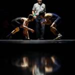 Lake Stevens Jacob Christianson and Glacier Peaks Ulysses Lopez-Vazquez wrestle during the 120 pound weight class match at Lake Stevens High School on Thursday Jan. 26, 2023. (Annie Barker / The Herald)