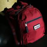 A Red Cross backpack is among the many emergency kits stocked by Ron and Gail Thompson. (Ryan Berry / The Herald)