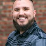 Nathanael Engen, founder of Black Forest Mushrooms, on Jan. 27, in downtown Everett. (Ryan Berry / The Herald)