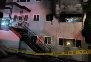 911 received multiple calls reporting a fire at Marie Anne Terrace apartments early Monday morning, Feb. 6, 2023 in Everett, Washington. There were no injuries or fatalities. (Everett Fire Department)