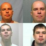 Brandon Whites mugshots, clockwise, from 2019, 2016, 2006 and 2001 (Department of Corrections)