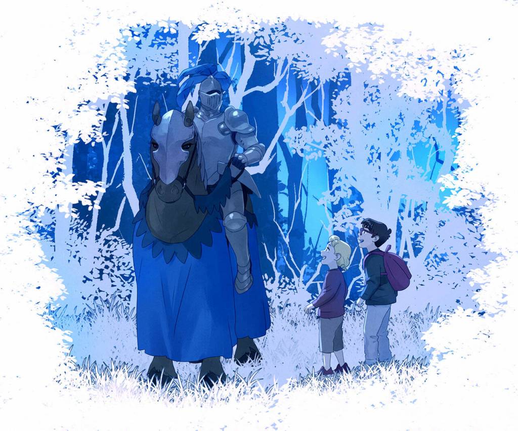 Promo art for the Magic Tree House: graphic novel series by Kelly and Nichole Matthews. (Random House Graphic)