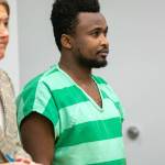 Kelvin Njeru appears in court for sentencing on Tuesday, March 7, 2023, at Snohomish County Superior Court in Everett, Washington. (Ryan Berry / The Herald)