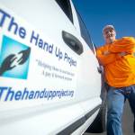 Robert Smiley, founder of The Hand Up Project, has been helping people in Snohomish County get off drugs by bringing them to Port Angeles to detox. When they are done with detox they then return to their home community, he said. (Jesse Major/Peninsula Daily News)