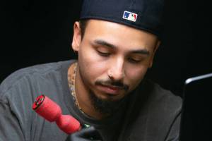 Hurtado works in a tattoo style called “fine line.” (Ryan Berry / The Herald)
