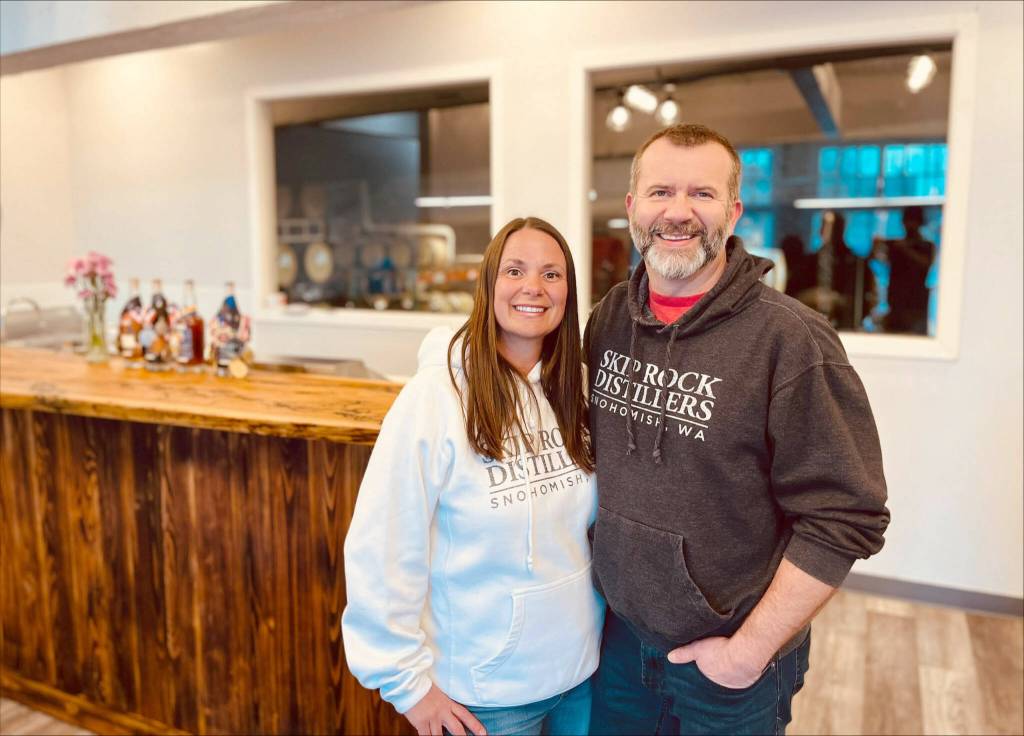 Julie and Ryan Hembree own Skip Rock Distillers in Snohomish, Washington. (Skip Rock Distillers)